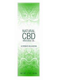 Массажное масло Natural CBD Massage Oil - 50 мл. - Shots Media BV - купить с доставкой в Саратове