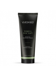 Массажный легкий крем WICKED Sage plus Sea Salt - 120 мл. - Wicked - купить с доставкой в Саратове