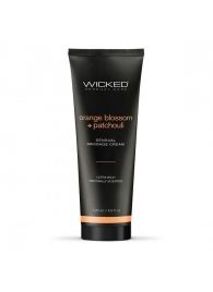 Массажный легкий крем WICKED Orange Blossom plus Patchouli - 120 мл. - Wicked - купить с доставкой в Саратове