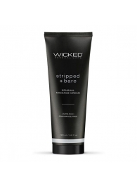 Массажный легкий крем WICKED Stripped plus Bare - 120 мл. - Wicked - купить с доставкой в Саратове