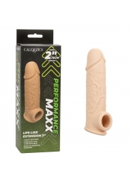 Телесная удлиняющая насадка на член Life-Like Extension 7” - 17,75 см. - California Exotic Novelties - в Саратове купить с доставкой