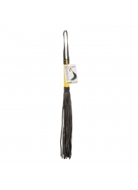 Черная плеть с желтой рукоятью Boundless Flogger - 69,25 см. - California Exotic Novelties - купить с доставкой в Саратове