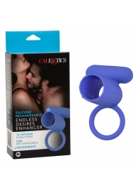 Синее эрекционное виброкольцо Silicone Rechargeable Endless Desires Enhancer - California Exotic Novelties - в Саратове купить с доставкой