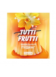 Пробник гель-смазки Tutti-frutti со вкусом ванильного пудинга - 4 гр. - Биоритм - купить с доставкой в Саратове