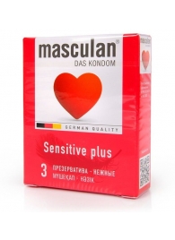 Презервативы Masculan Sensitive plus - 3 шт. - Masculan - купить с доставкой в Саратове