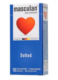 Презервативы с пупырышками Masculan Dotted - 10 шт. - Masculan - купить с доставкой в Саратове