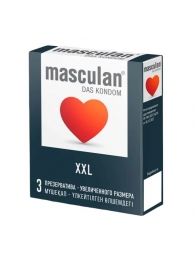 Презервативы увеличенного размера Masculan XXL - 3 шт. - Masculan - купить с доставкой в Саратове