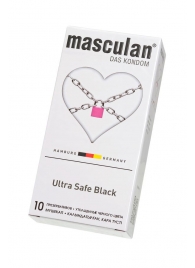 Ультрапрочные презервативы Masculan Ultra Safe Black - 10 шт. - Masculan - купить с доставкой в Саратове