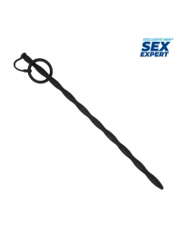 Черный стимулятор уретры Sex Expert - Sex Expert - купить с доставкой в Саратове