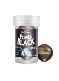 Интимный гель Power Black Hot Ball с охлаждающе-разогревающим эффектом (2 шарика по 3 гр.) - HotFlowers - купить с доставкой в Саратове