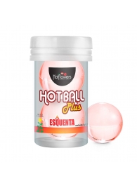 Лубрикант на масляной основе Hot Ball Plus с разогревающим эффектом (2 шарика по 3 гр.) - HotFlowers - купить с доставкой в Саратове