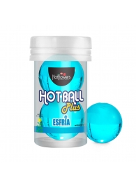 Лубрикант на масляной основе Hot Ball Plus с охлаждающим эффектом (2 шарика по 3 гр.) - HotFlowers - купить с доставкой в Саратове