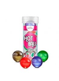 Ароматизированный лубрикант Hot Ball Mix на масляной основе (4 шарика по 3 гр.) - HotFlowers - купить с доставкой в Саратове