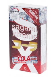 Ароматизированные презервативы Sagami Xtreme COLA - 10 шт. - Sagami - купить с доставкой в Саратове