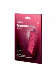 Розовый мешочек для хранения игрушек Treasure Bag XL - Satisfyer - купить с доставкой в Саратове