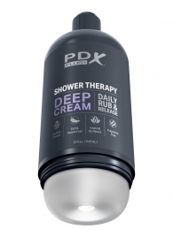 Мастурбатор в бутылке Shower Therapy Deep Cream - Pipedream - в Саратове купить с доставкой