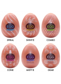 Набор из 6 мастурбаторов-яиц Tenga Egg Variety Pack V - Tenga - в Саратове купить с доставкой