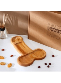 Деревянное блюдо для подачи в форме члена (32,5 х 20 х 1,7 см) - Сима-Ленд - купить с доставкой в Саратове