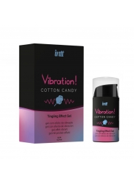 Жидкий вибратор Vibration Cotton Candy с ароматом сахарной ваты - 15 мл. - INTT - купить с доставкой в Саратове