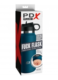 Мастурбатор-вагина в синей колбе F*ck Flask - Pipedream - в Саратове купить с доставкой