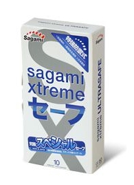 Презервативы Sagami Xtreme Ultrasafe с двойным количеством смазки - 10 шт. - Sagami - купить с доставкой в Саратове