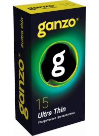 Прозрачные ультратонкие презервативы Ganzo Ultra thin - 15 шт. - Ganzo - купить с доставкой в Саратове