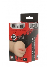 Нежный мастурбатор-ротик REALSTUFF 5INCH MASTURBATOR BJ - Dream Toys - в Саратове купить с доставкой