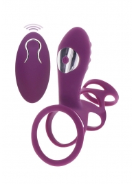Фиолетовая эрекционная вибронасадка Halo Halo C-Ring Sleeve - Toy Joy - в Саратове купить с доставкой