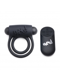 Черное эрекционное виброкольцо 28X Remote Control Vibrating Cock Ring   Bullet - XR Brands - в Саратове купить с доставкой