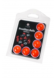 Набор из 6 шариков с массажным маслом Brazilian Balls с ароматом ягод - Secret Play - купить с доставкой в Саратове