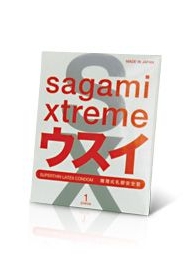 Ультратонкий презерватив Sagami Xtreme SUPERTHIN - 1 шт. - Sagami - купить с доставкой в Саратове