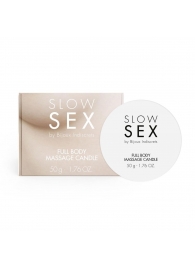 Массажная свеча для всего тела Slow Sex - 50 гр. - Bijoux Indiscrets - купить с доставкой в Саратове