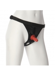 Трусики со штырьком для фиксации насадок Ultra Harness with Plug - Doc Johnson - купить с доставкой в Саратове