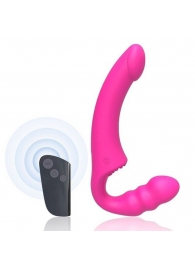 Розовый безремневой страпон Straples Strap-On Dildo - Erokay - купить с доставкой в Саратове