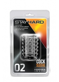 Прозрачная насадка на пенис с шишечками STAY HARD COCK SLEEVE 02 CLEAR - Blush Novelties - в Саратове купить с доставкой