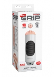 Мастурбатор-вагина Extreme Toyz Mega Grip Vibrating Stroker Mouth - Pipedream - в Саратове купить с доставкой