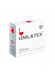 Ультратонкие презервативы Unilatex Ultra Thin - 3 шт. - Unilatex - купить с доставкой в Саратове