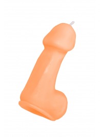 Оранжевая свеча в форме пениса - 47 гр. - Pecado - купить с доставкой в Саратове