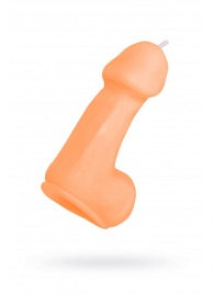 Оранжевая свеча в форме пениса - 47 гр. - Pecado - купить с доставкой в Саратове
