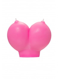 Розовая свеча «Сиськи» - 150 гр. - Pecado - купить с доставкой в Саратове