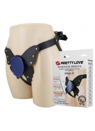 Синие трусики харнесс с платформой Caludio II - Baile - купить с доставкой в Саратове