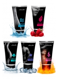 Набор из 5 лубрикантов JUJU (увлажняющий, Hot+, Long, Anal, малина) - JuJu - купить с доставкой в Саратове