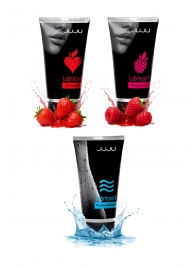 Набор из 3 лубрикантов JUJU (увлажняющий, клубника, малина) - JuJu - купить с доставкой в Саратове