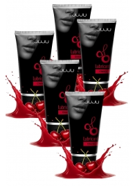 Набор из 5 съедобных лубрикантов JUJU со вкусом вишни - JuJu - купить с доставкой в Саратове