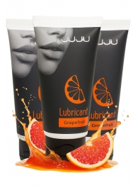 Набор из 3 съедобных лубрикантов JUJU со вкусом грейпфрута - JuJu - купить с доставкой в Саратове