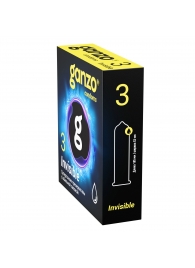 Супертонкие презервативы Ganzo Invisible - 3 шт. - Ganzo - купить с доставкой в Саратове