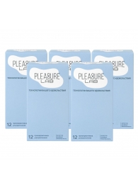 Набор из 5 упаковок ультратонких презервативов Pleasure Lab (по 12 шт.) - Pleasure Lab - купить с доставкой в Саратове Набор из 5 упаковок ультратонких презервативов Pleasure Lab (по 12 шт.) - Pleasure Lab - купить с доставкой в Саратове