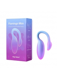 Голубой вибратор Flamingo Max - Magic Motion в Саратове Голубой вибратор Flamingo Max - Magic Motion