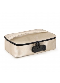 Золотистая сумочка для хранения игрушек Discreet Box - Dorcel - купить с доставкой в Саратове