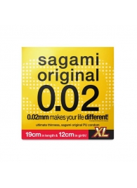 Презерватив увеличенного размера Sagami Original 0.02 XL-size - 1 шт. - Sagami - купить с доставкой в Саратове Презерватив увеличенного размера Sagami Original 0.02 XL-size - 1 шт. - Sagami - купить с доставкой в Саратове